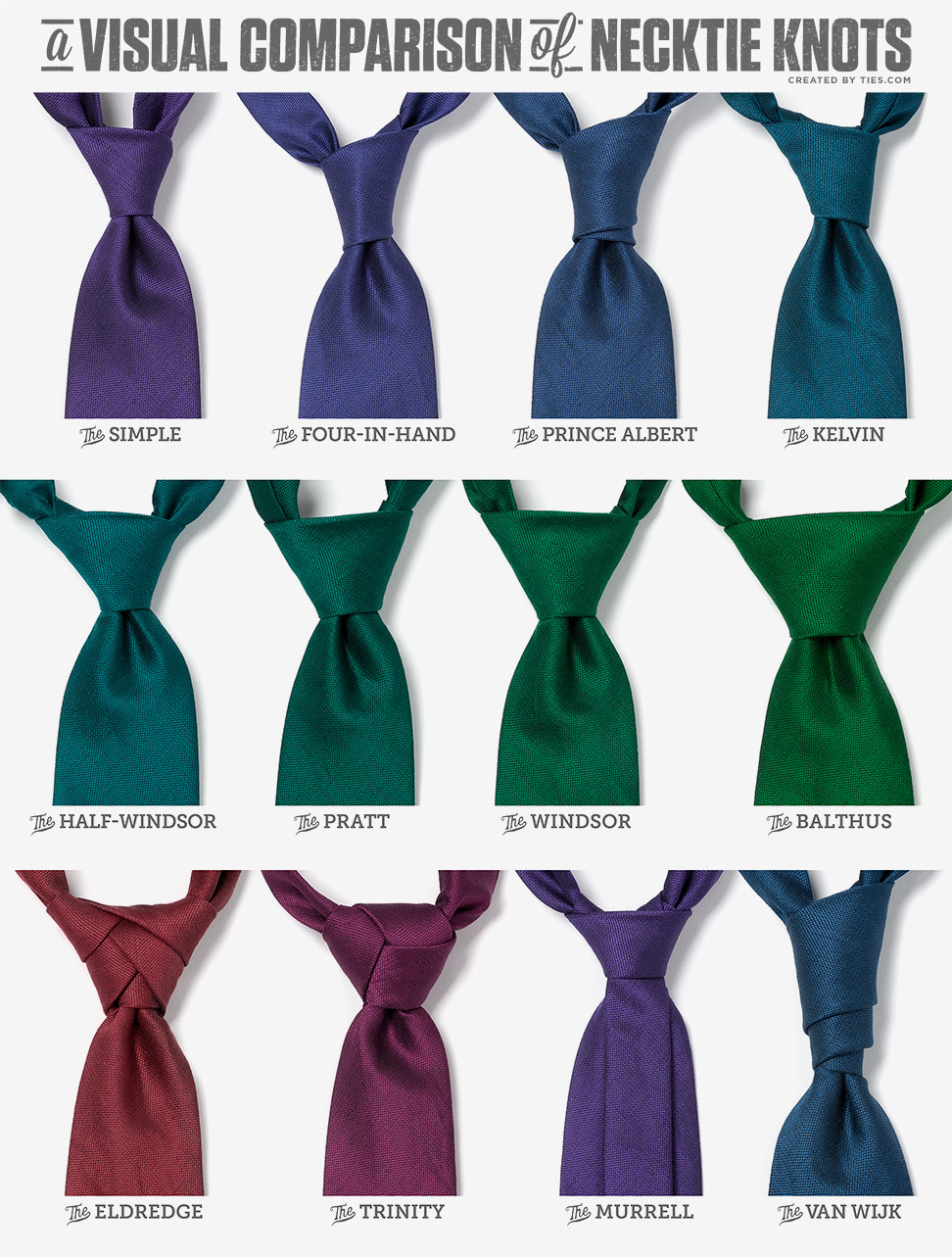 How To Tie A Tie Knot - 18 Different Ways of Tying Necktie Knots